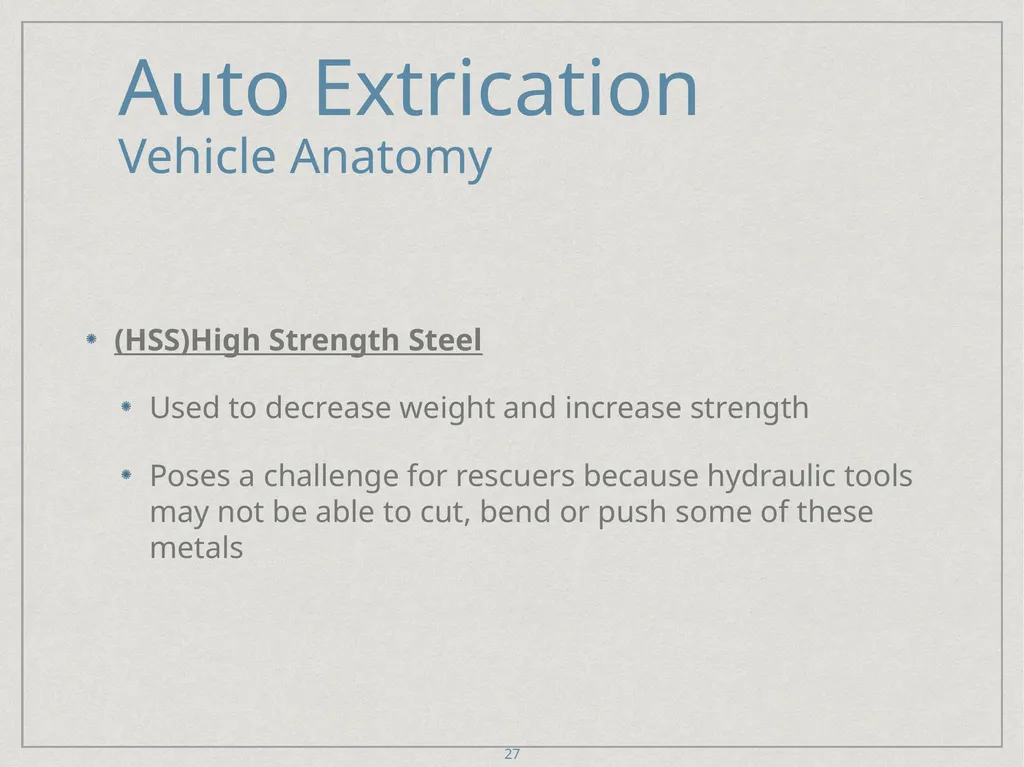 Auto Extrication FFDSD ACADEMY ORIENTATION 16 1 - slide 27 of 122