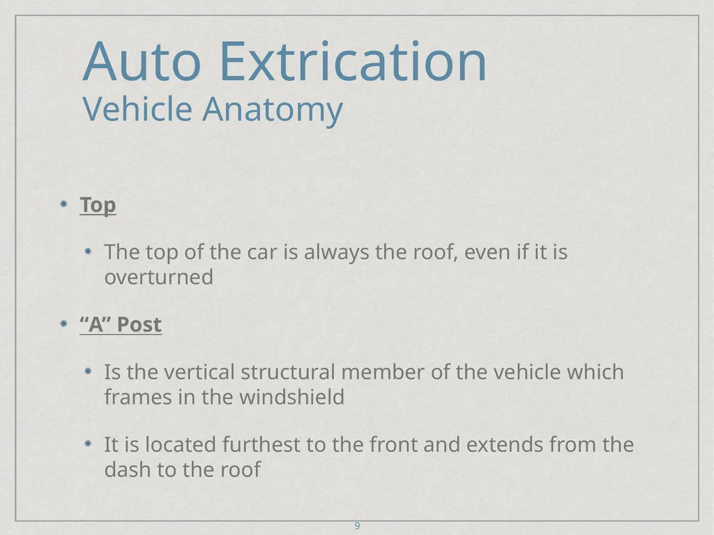 Auto Extrication FFDSD ACADEMY ORIENTATION 16 1 - slide 9 of 122