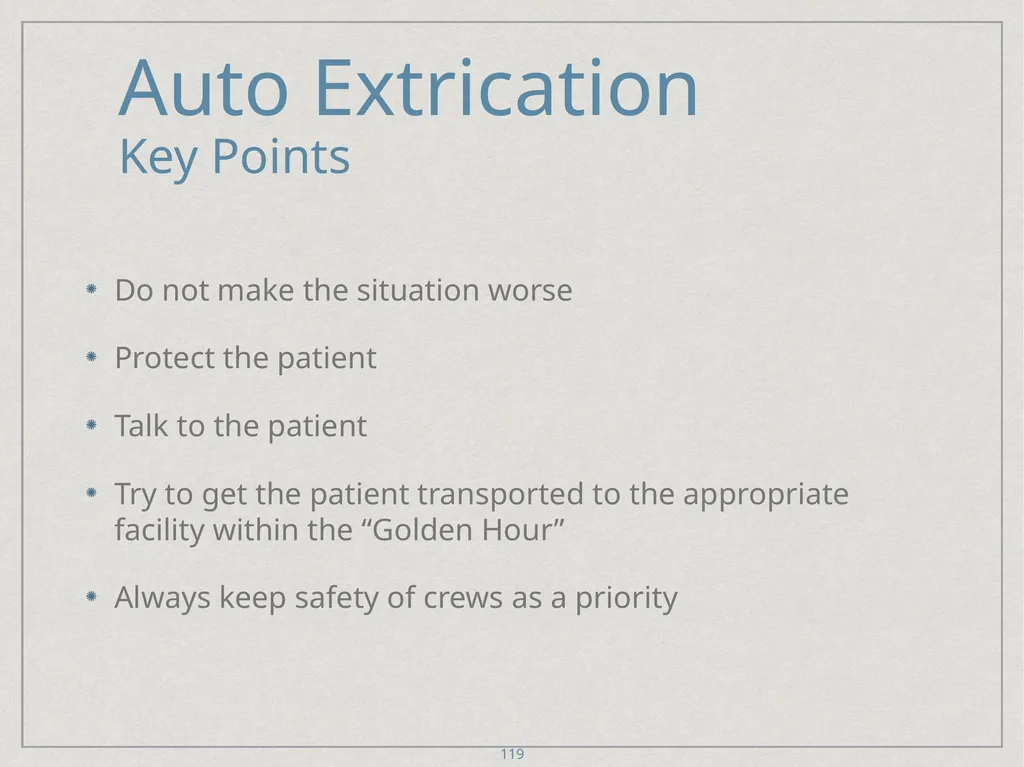 Auto Extrication FFDSD ACADEMY ORIENTATION 16 1 - slide 119 of 122