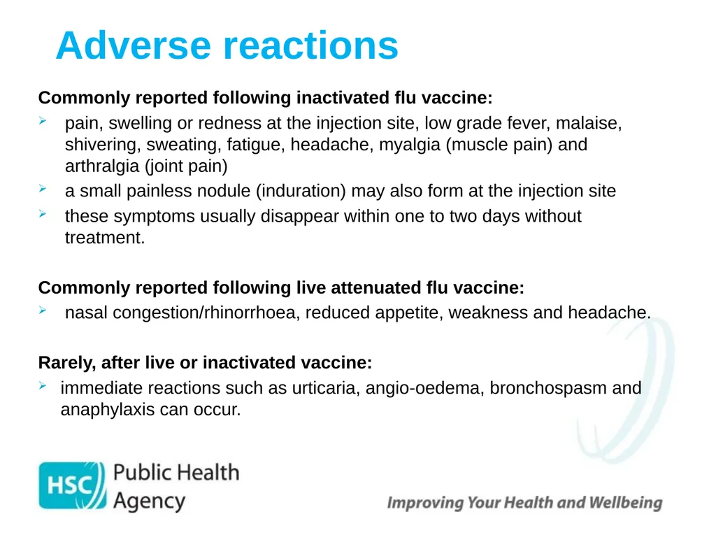 Childhood Influenza (flu) Immunisation Programme - slide 49 of 57