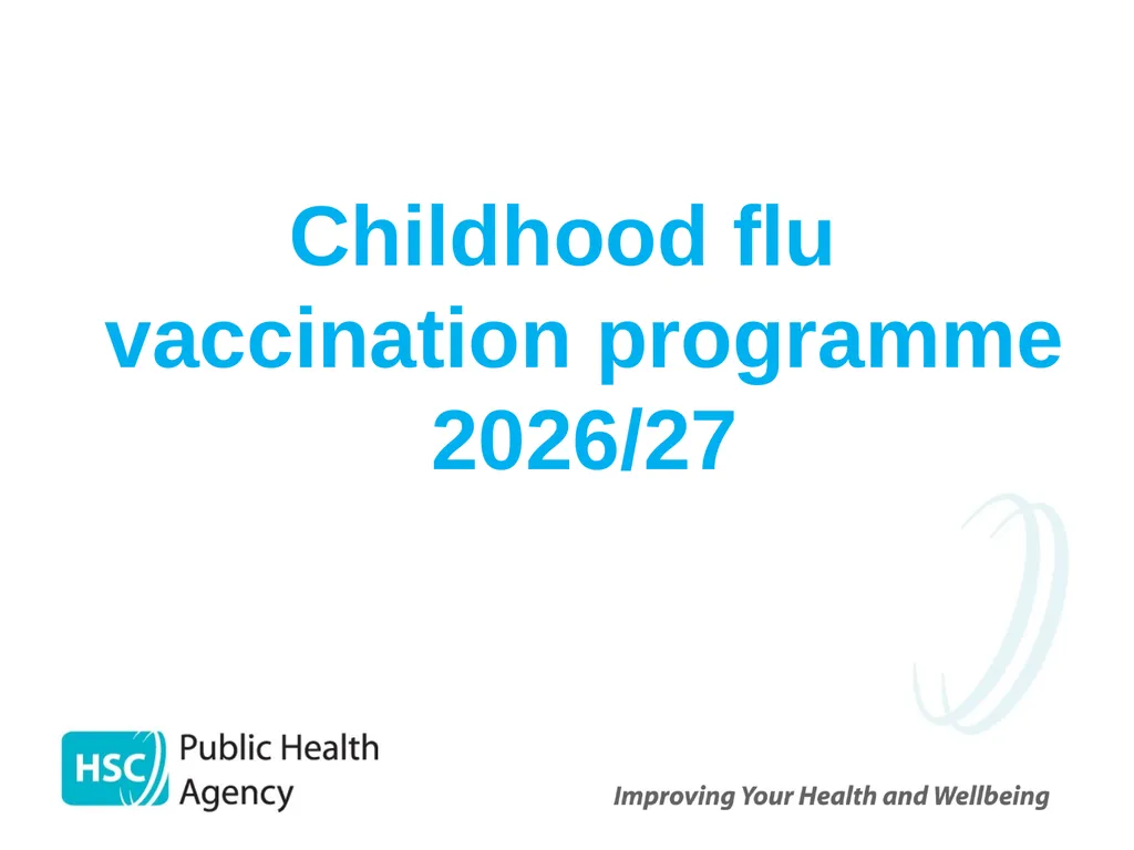 Childhood Influenza (flu) Immunisation Programme - slide 15 of 57