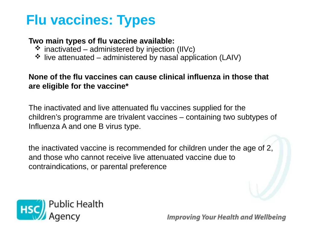 Childhood Influenza (flu) Immunisation Programme - slide 24 of 57