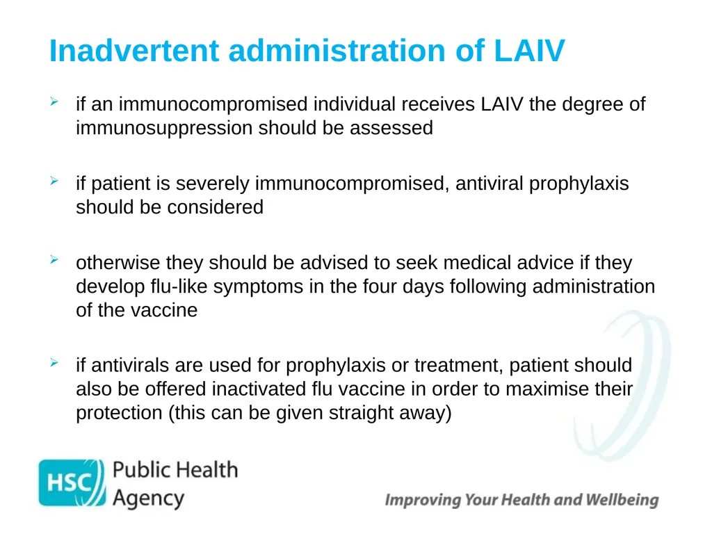 Childhood Influenza (flu) Immunisation Programme - slide 48 of 57