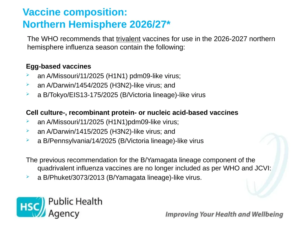 Childhood Influenza (flu) Immunisation Programme - slide 25 of 57