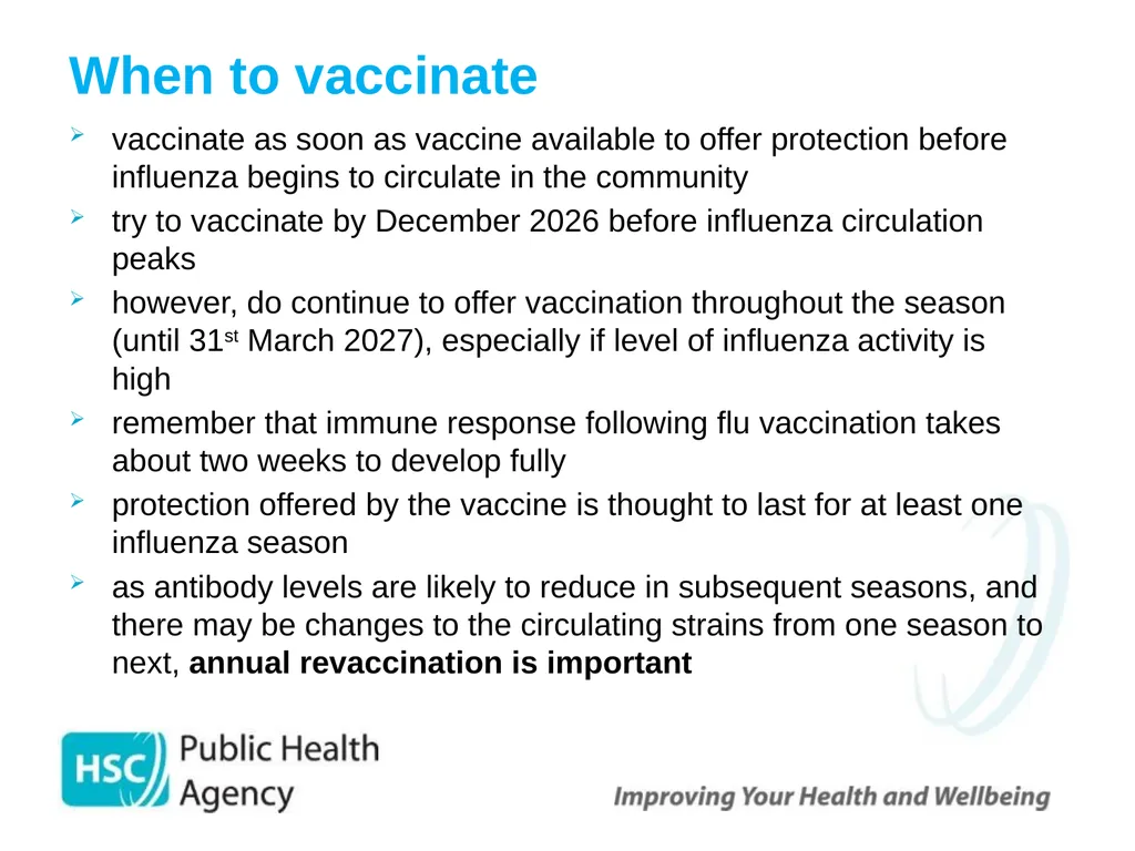 Childhood Influenza (flu) Immunisation Programme - slide 53 of 57