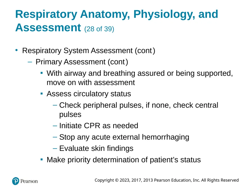 Paramedic Care: Principles & Practice Sixth - slide 47 of 87
