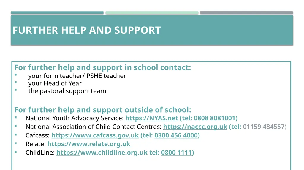 Rosie’s story: What happens if families change? - slide 24 of 24