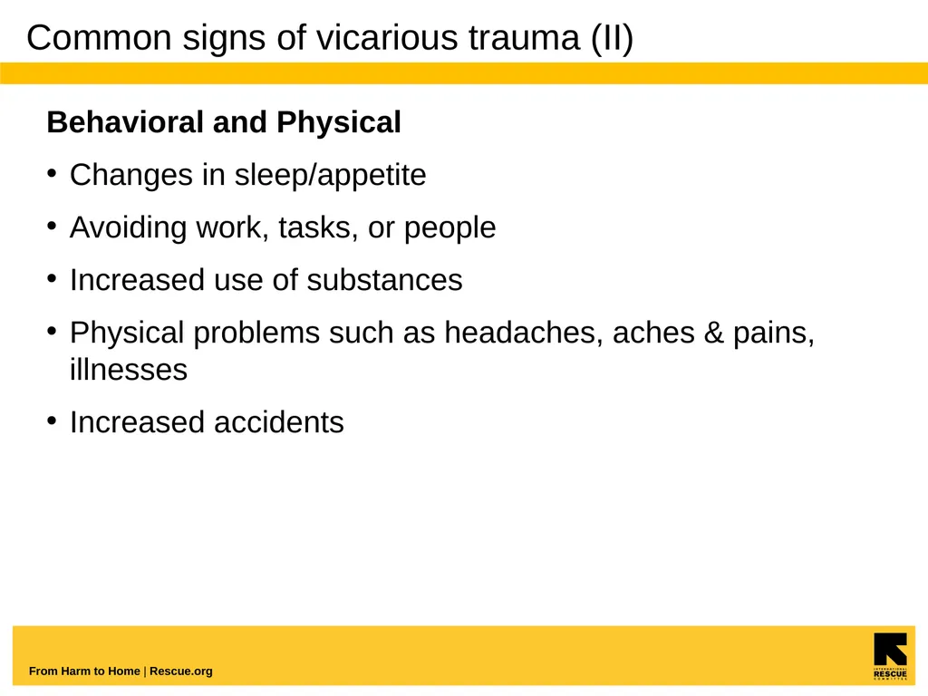 Understanding And Coping With Vicarious Trauma - slide 13 of 27