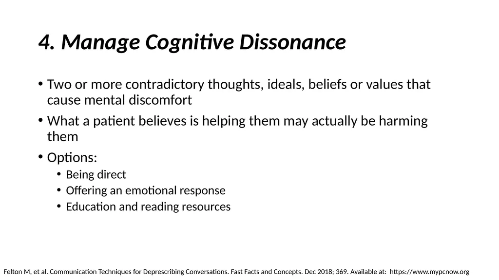 Having the Deprescribing Discussion: Empowering - slide 28 of 34