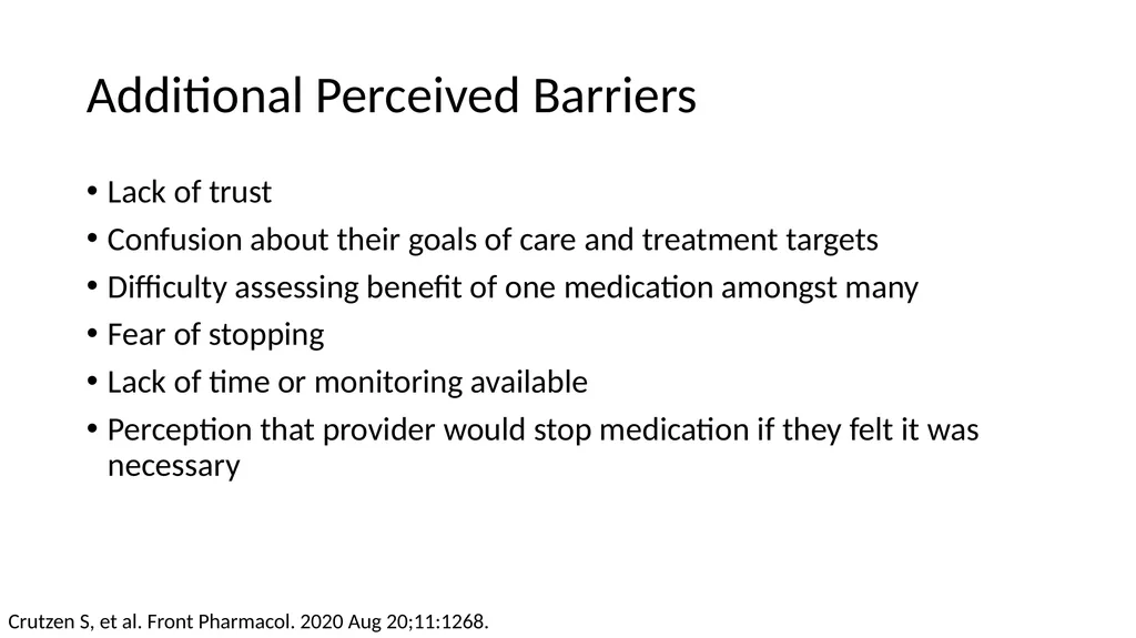Having the Deprescribing Discussion: Empowering - slide 11 of 34