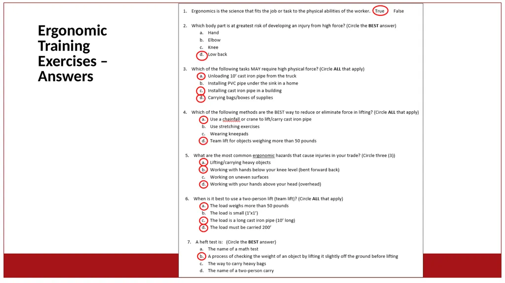 Ergonomics Basics Reducing the Risks for Soft - slide 3 of 11