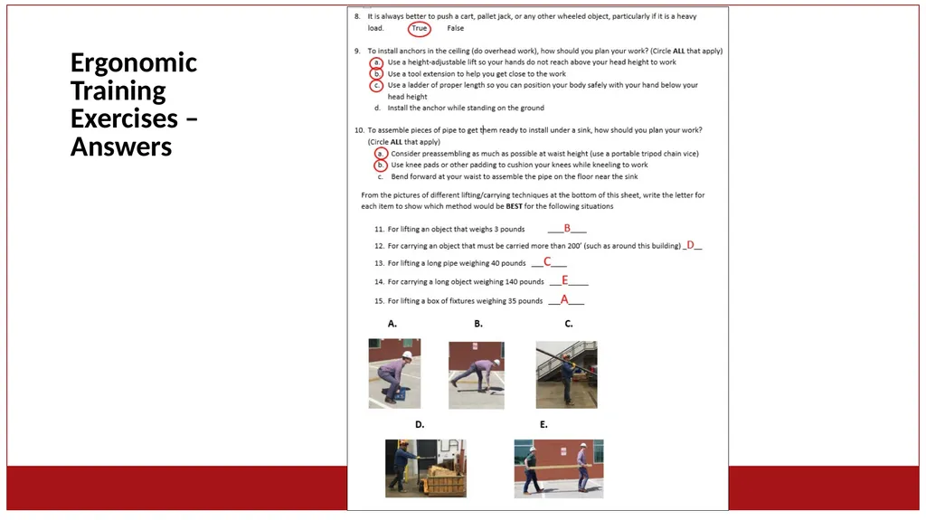 Ergonomics Basics Reducing the Risks for Soft - slide 4 of 11
