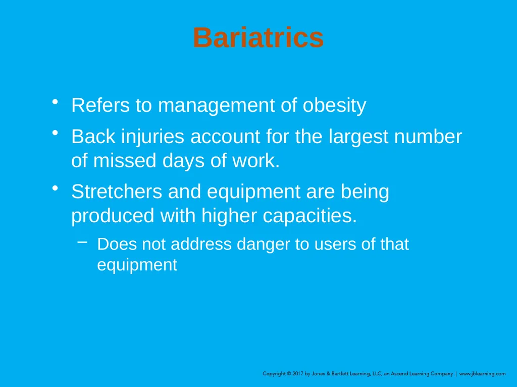 Chapter 8 Lifting and Moving Patients Introduction - slide 37 of 91
