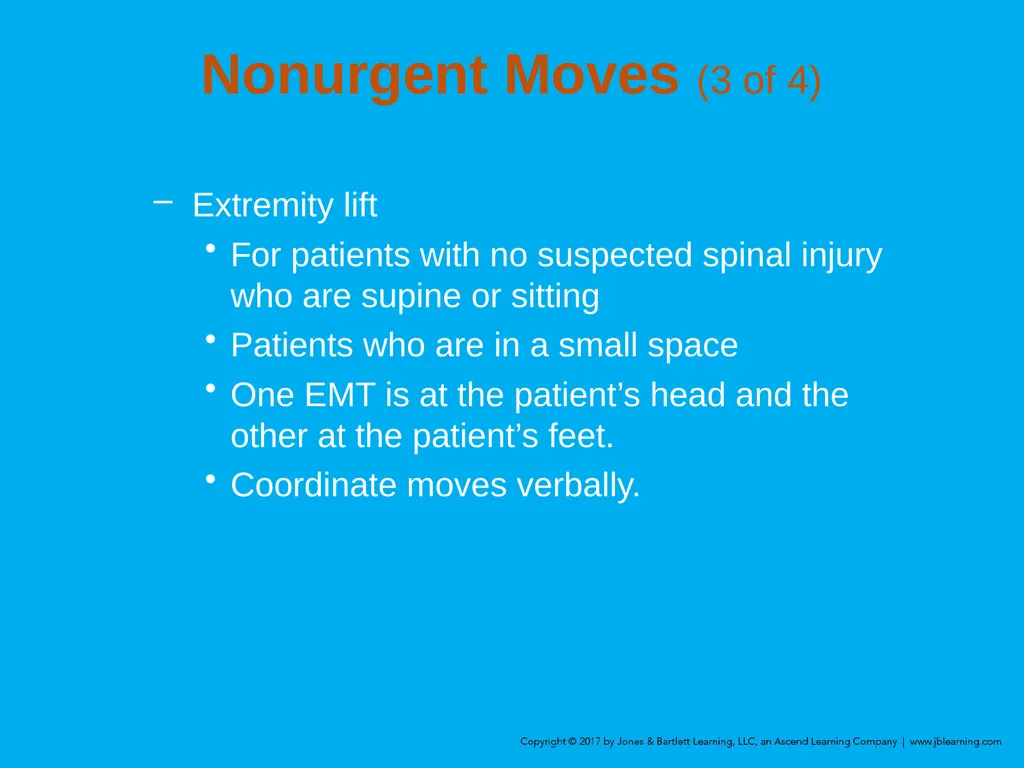Chapter 8 Lifting and Moving Patients Introduction - slide 33 of 91