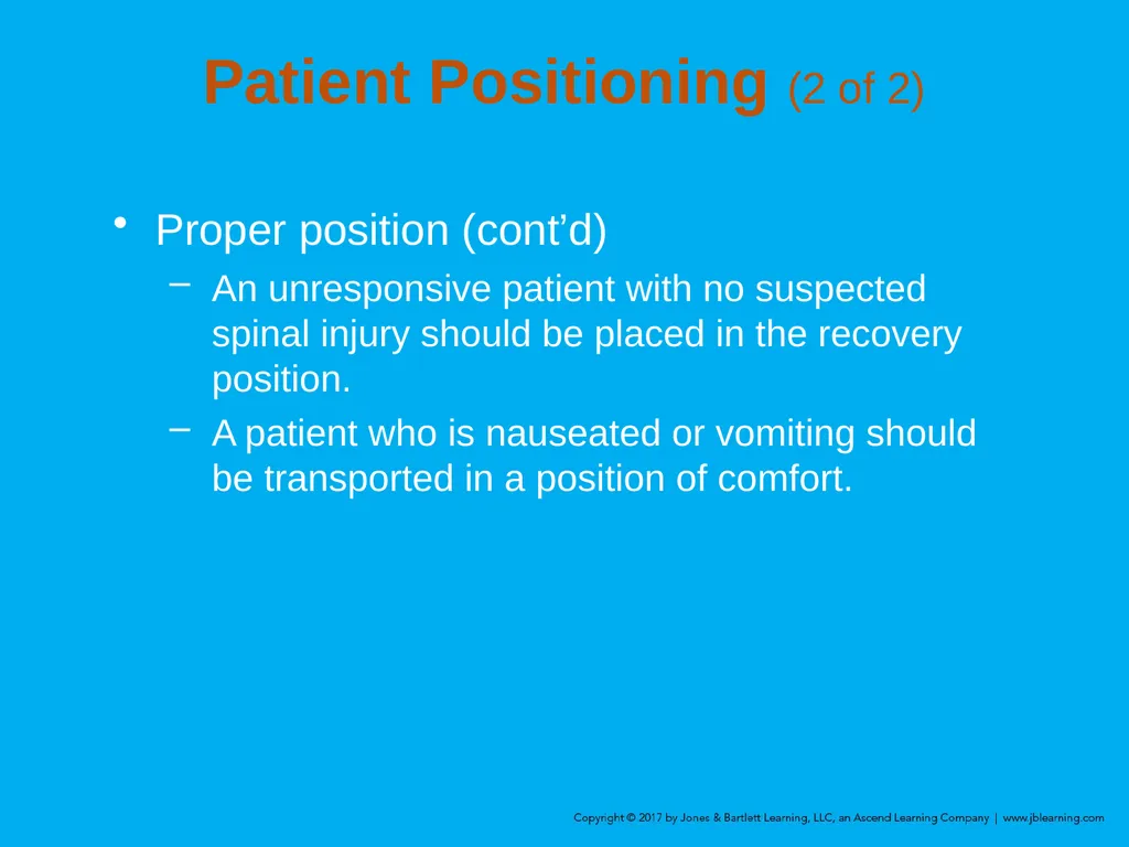 Chapter 8 Lifting and Moving Patients Introduction - slide 50 of 91