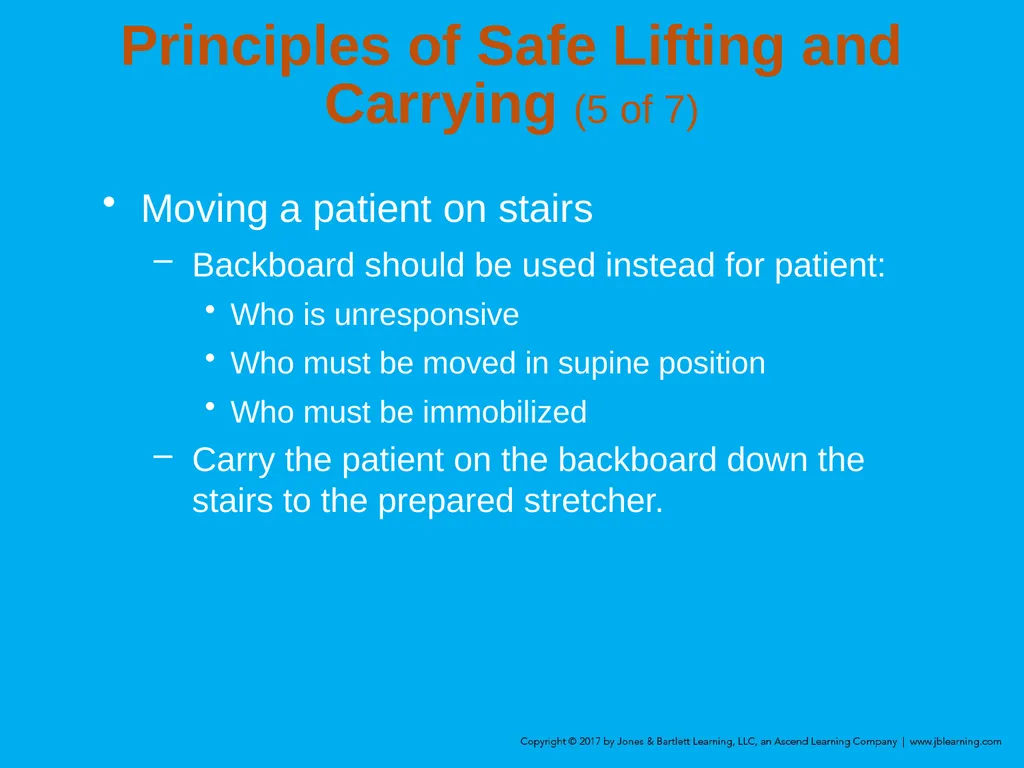 Chapter 8 Lifting and Moving Patients Introduction - slide 21 of 91