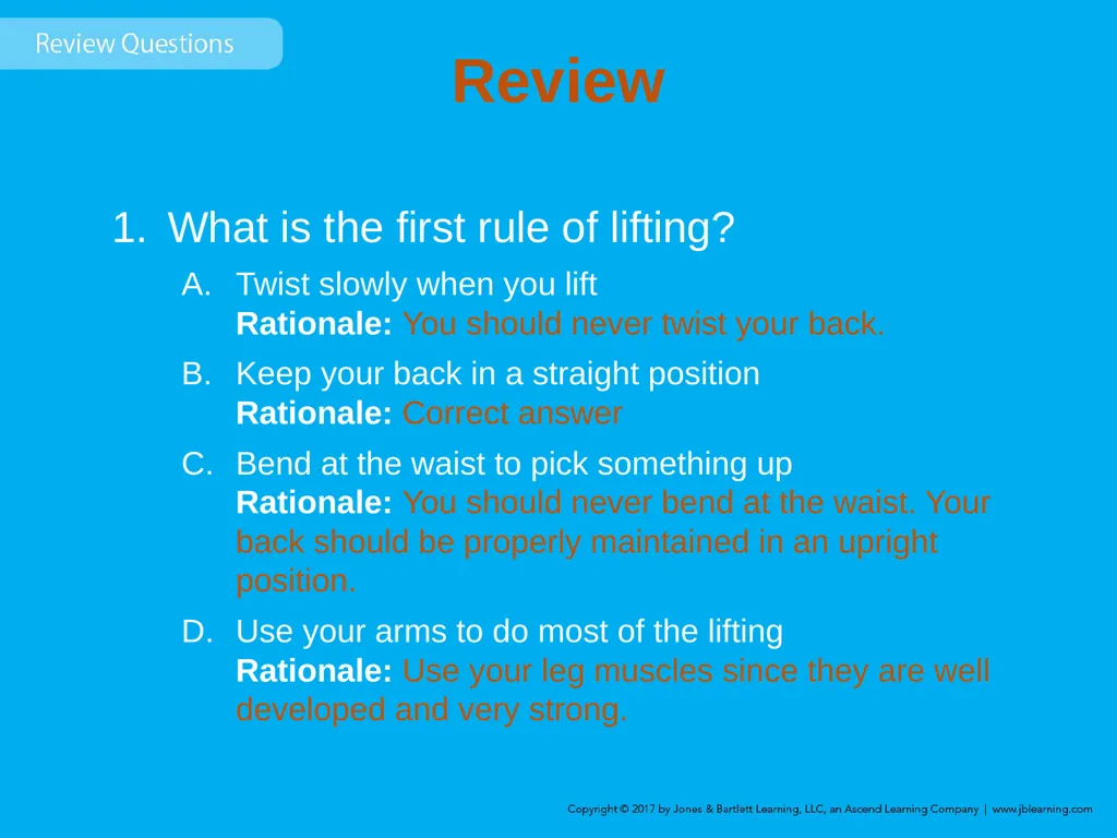 Chapter 8 Lifting and Moving Patients Introduction - slide 56 of 91
