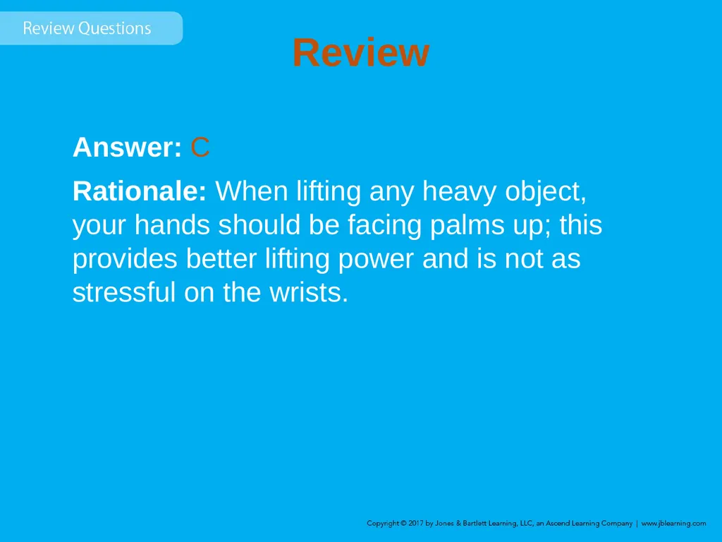 Chapter 8 Lifting and Moving Patients Introduction - slide 58 of 91