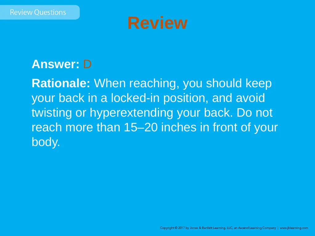 Chapter 8 Lifting and Moving Patients Introduction - slide 66 of 91