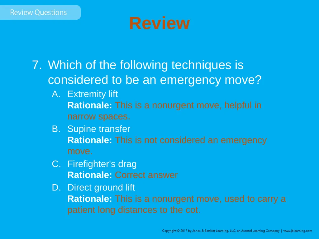 Chapter 8 Lifting and Moving Patients Introduction - slide 79 of 91