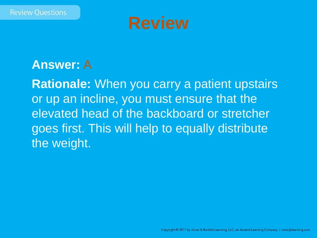 Chapter 8 Lifting and Moving Patients Introduction - slide 81 of 91