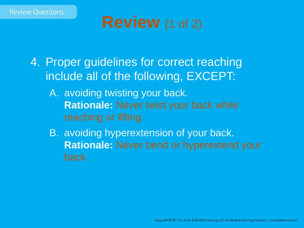Chapter 8 Lifting and Moving Patients Introduction - slide 67 of 91