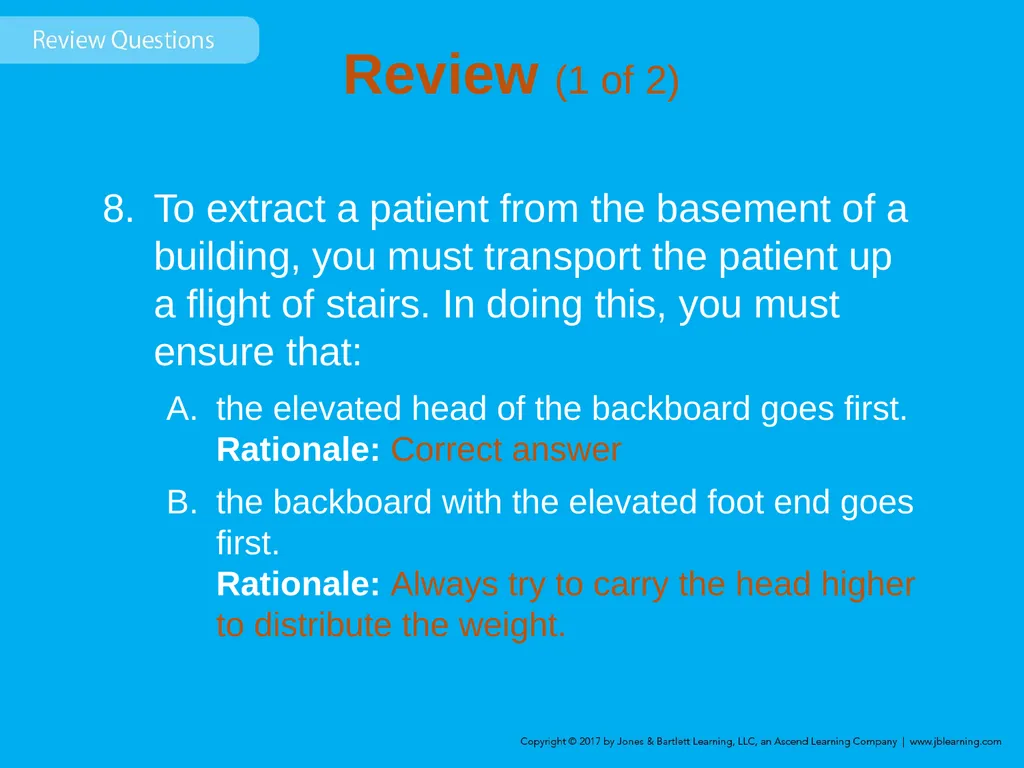 Chapter 8 Lifting and Moving Patients Introduction - slide 82 of 91