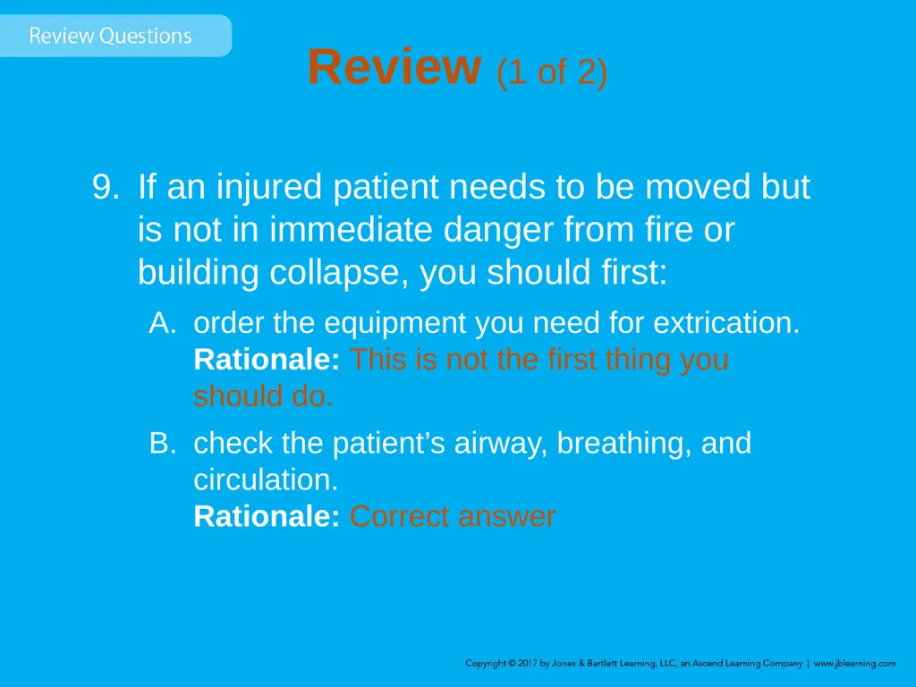 Chapter 8 Lifting and Moving Patients Introduction - slide 86 of 91