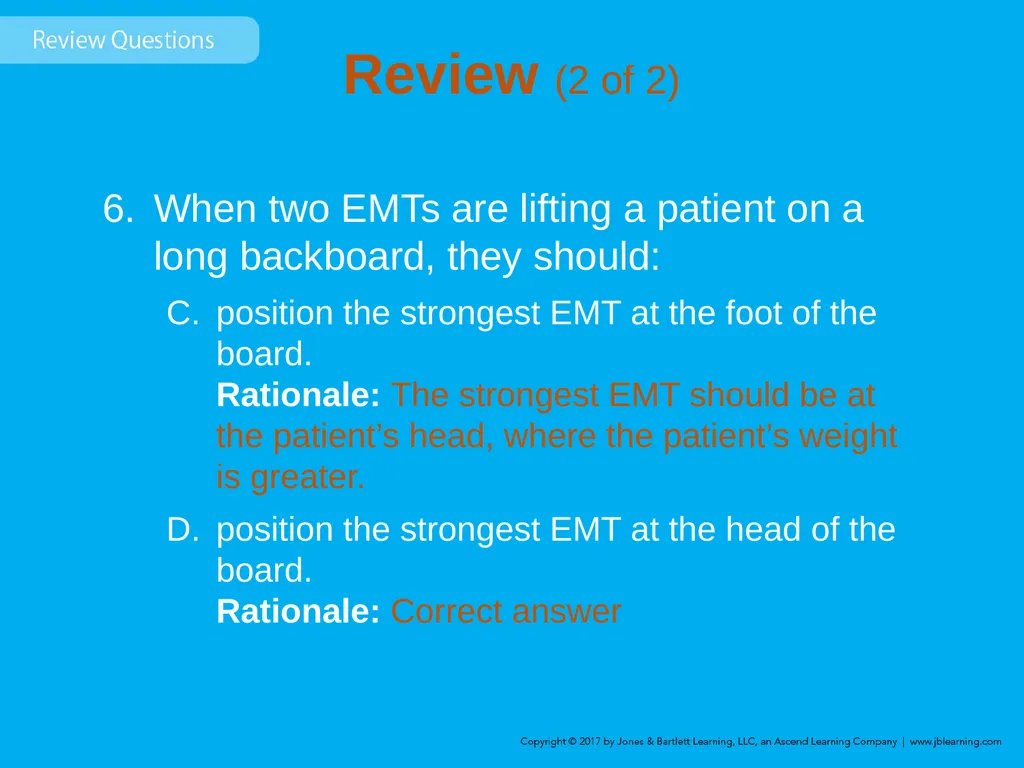 Chapter 8 Lifting and Moving Patients Introduction - slide 76 of 91