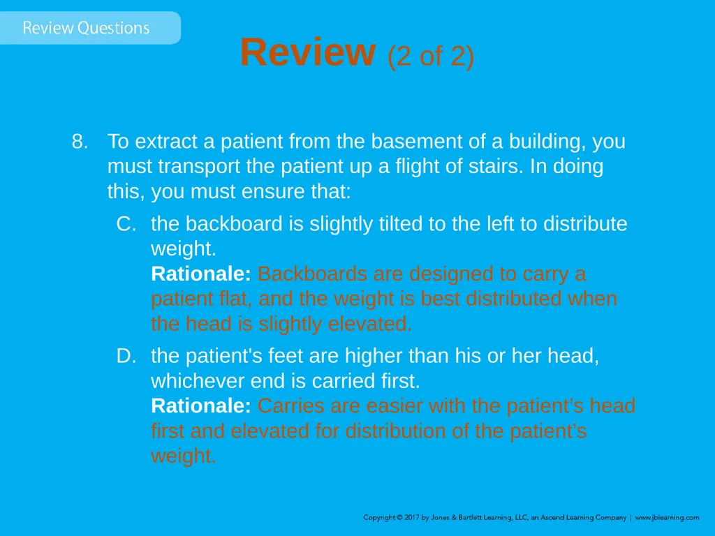 Chapter 8 Lifting and Moving Patients Introduction - slide 83 of 91