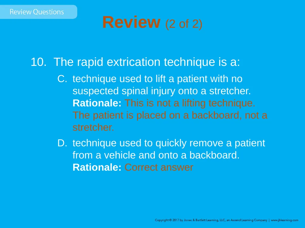 Chapter 8 Lifting and Moving Patients Introduction - slide 91 of 91