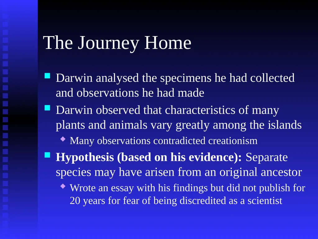 EVOLUTION Chapter 13.1 Charles Darwin Darwin’s - slide 18 of 53