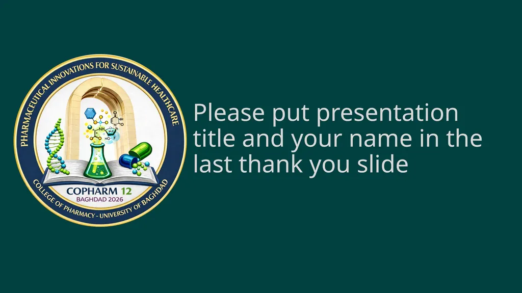 Presentation title Presenter name Affiliation - slide 7 of 7