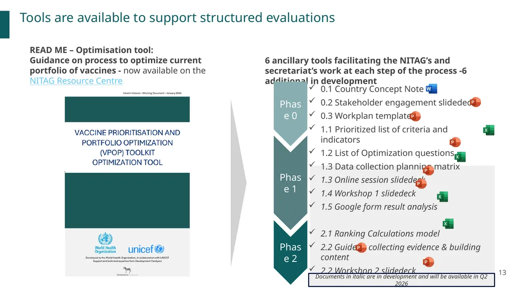 VPOP – Optimization tool Stakeholders engagement - slide 13 of 17