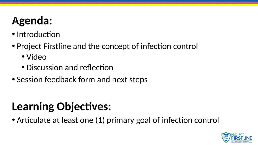 Topic 1: The Concept of Infection Control [Date of - slide 2 of 11