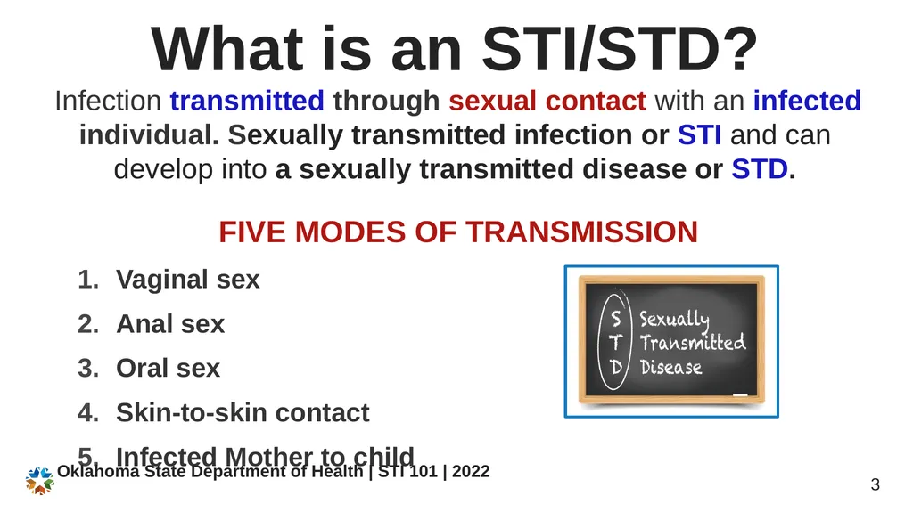 STI/STD STI/STD: True or False? You CANNOT get an - slide 3 of 34