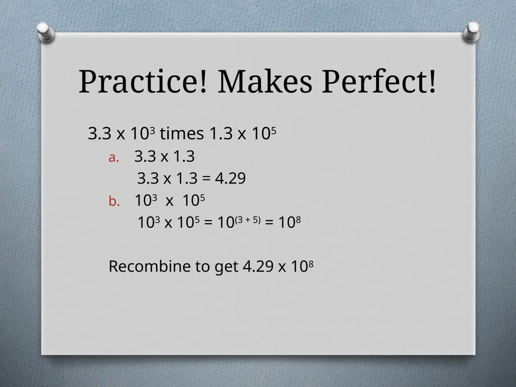 WARM UP!!! 5,783,000,000 0.0000154 1.23 x 107 2.34 - slide 16 of 19
