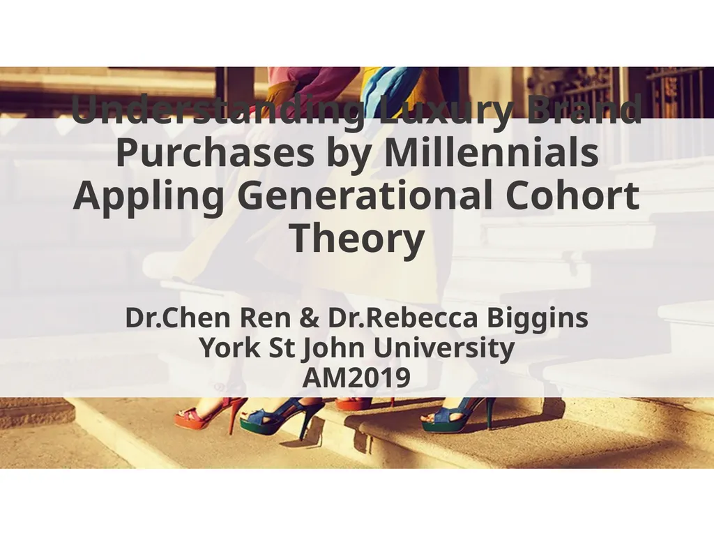 Understanding Luxury Brand Purchases by - slide 1 of 23