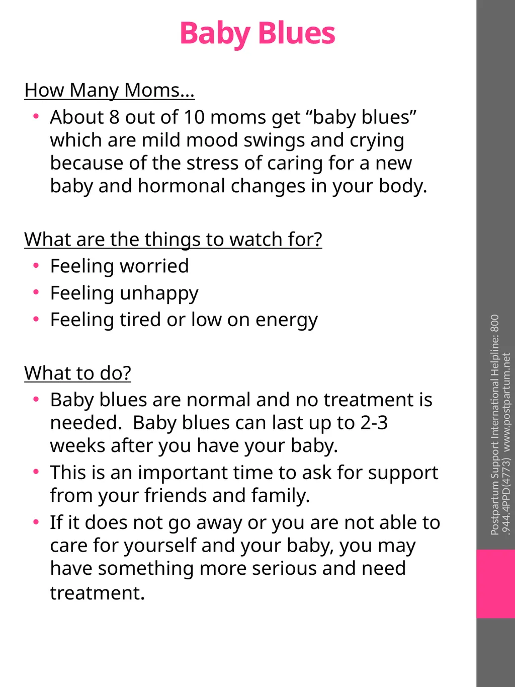 Feelings in Motherhood Pregnant and Postpartum - slide 3 of 10