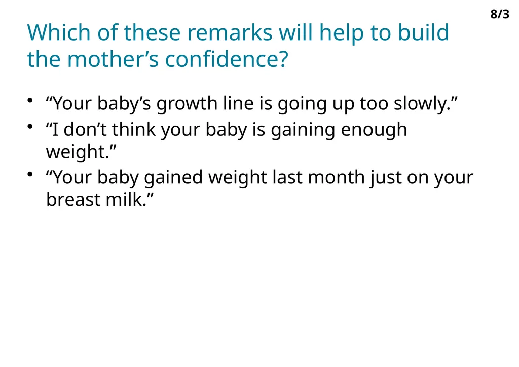 Infant and young child feeding counselling: an - slide 5 of 11