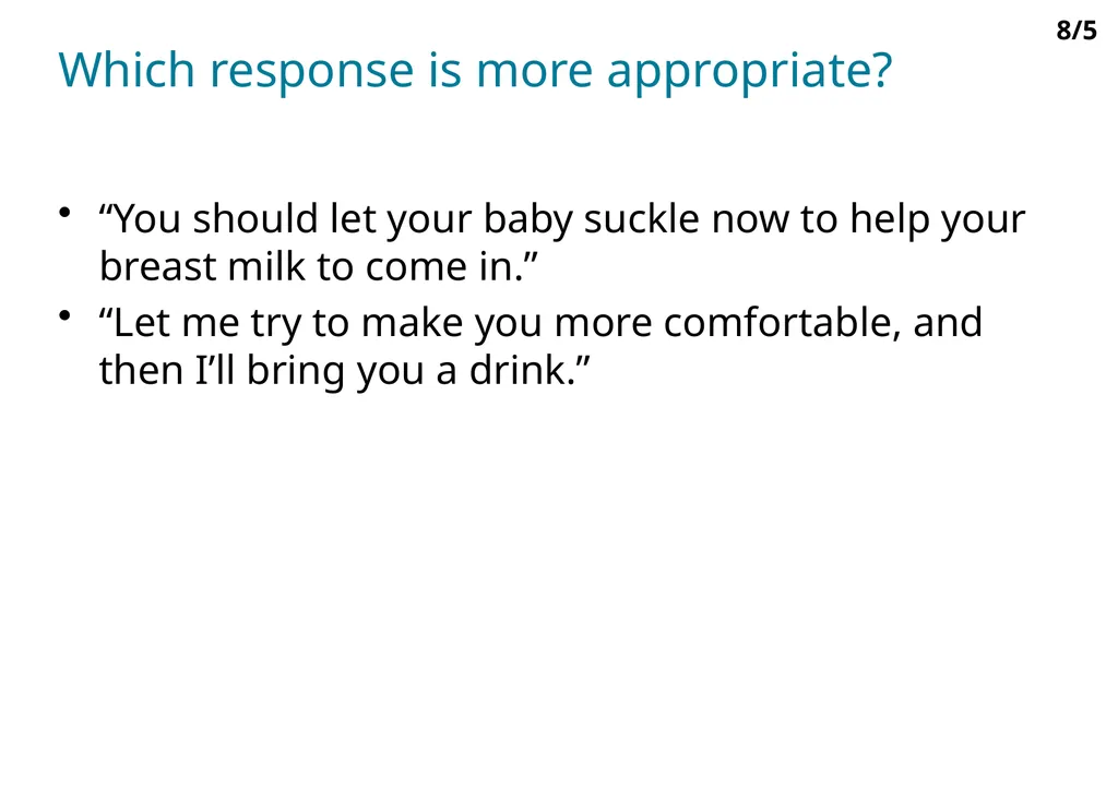 Infant and young child feeding counselling: an - slide 7 of 11