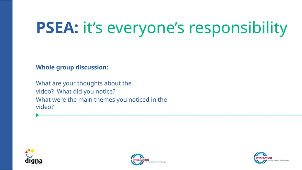 Training on prevention of sexual exploitation and - slide 13 of 39