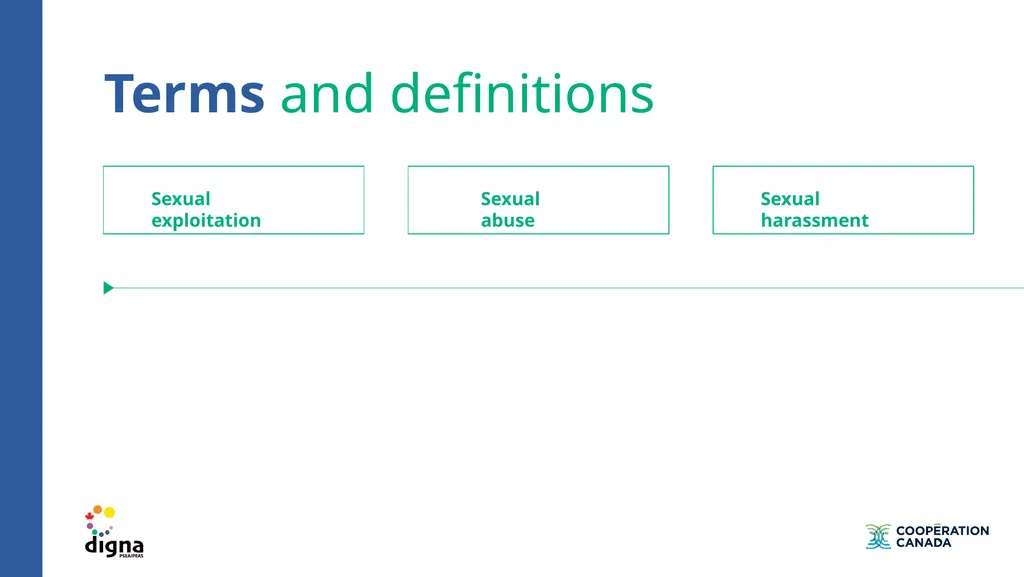Training on prevention of sexual exploitation and - slide 29 of 39