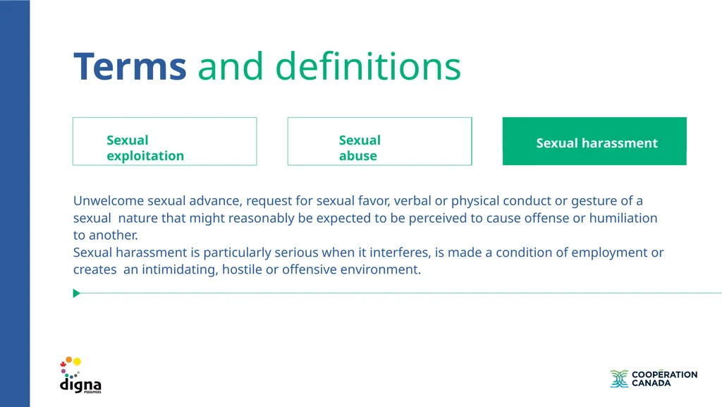 Training on prevention of sexual exploitation and - slide 32 of 39
