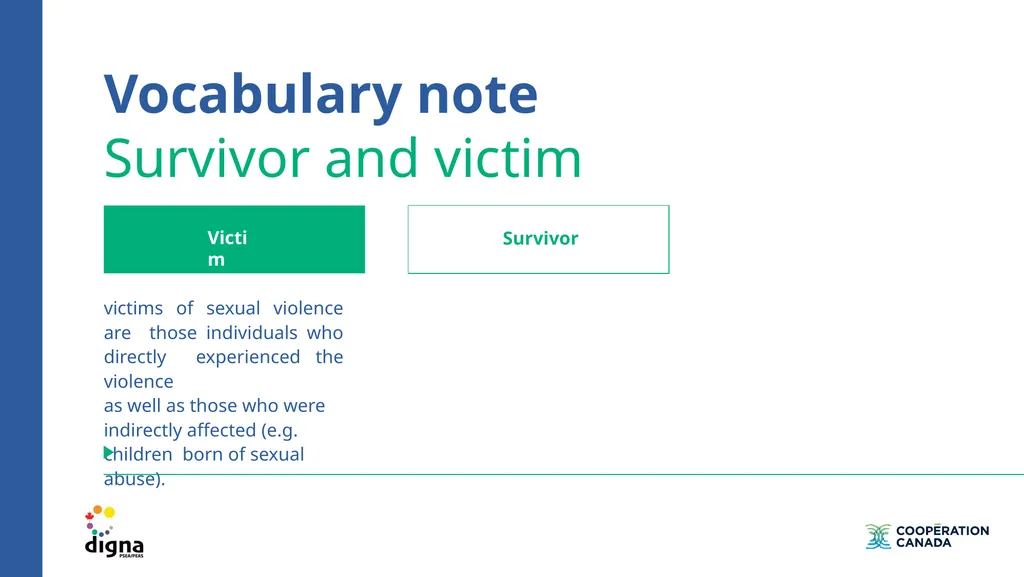 Training on prevention of sexual exploitation and - slide 26 of 39