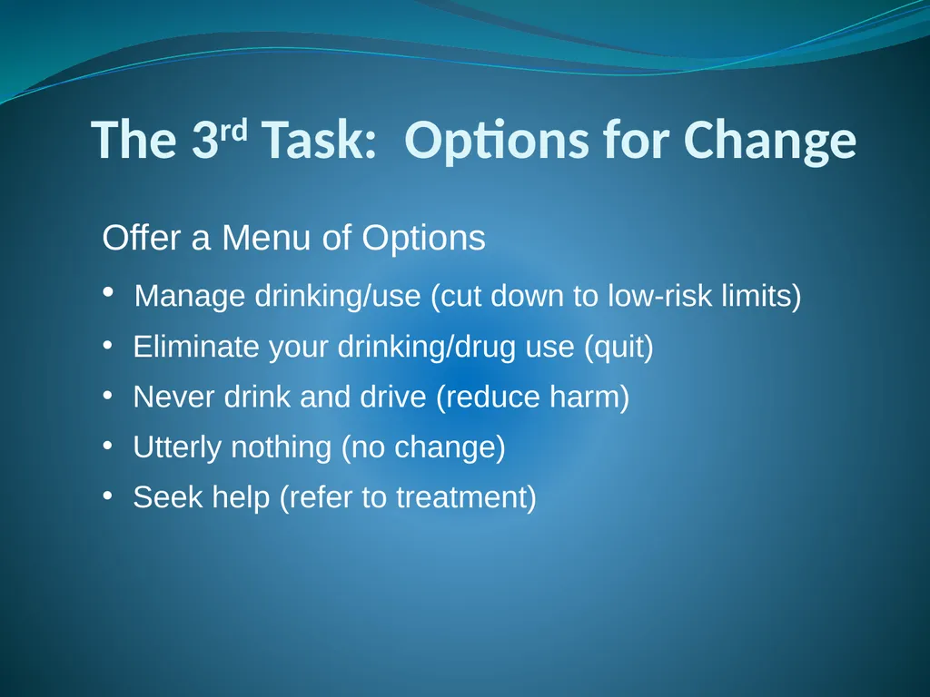 Screening, Brief Intervention & Referral to - slide 37 of 41