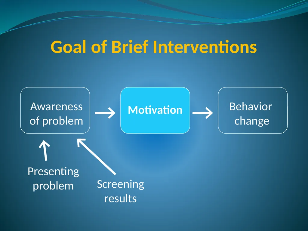 Screening, Brief Intervention & Referral to - slide 18 of 41