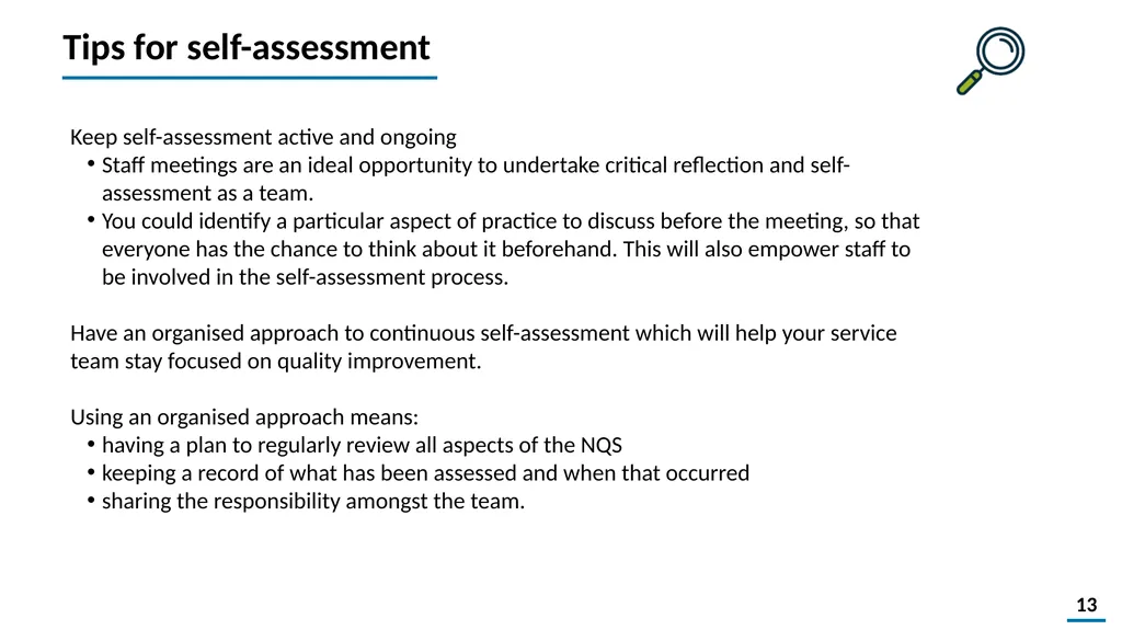 Quality Improvement Planning Workbook © 2021 - slide 13 of 48