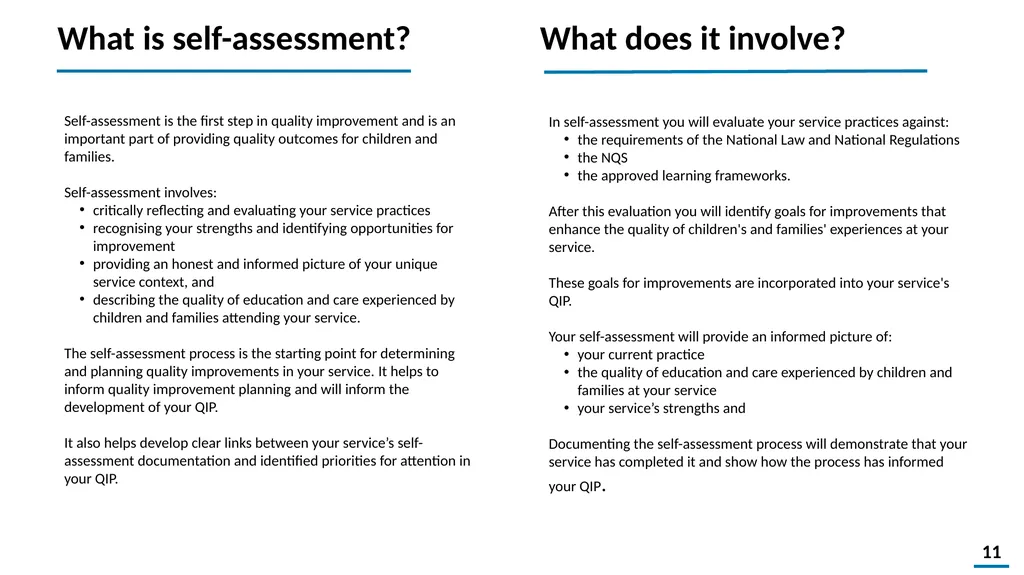 Quality Improvement Planning Workbook © 2021 - slide 11 of 48