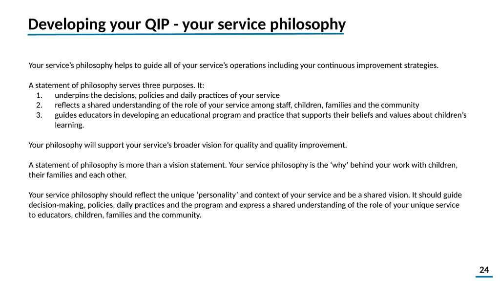 Quality Improvement Planning Workbook © 2021 - slide 24 of 48
